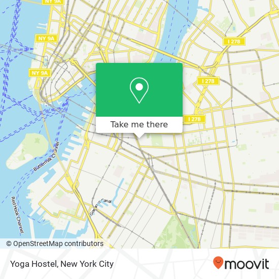 Yoga Hostel map