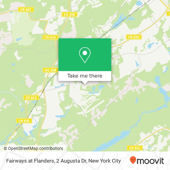 Mapa de Fairways at Flanders, 2 Augusta Dr