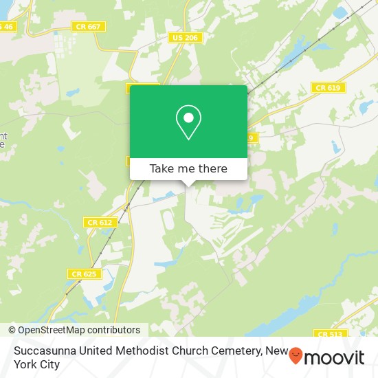 Succasunna United Methodist Church Cemetery map