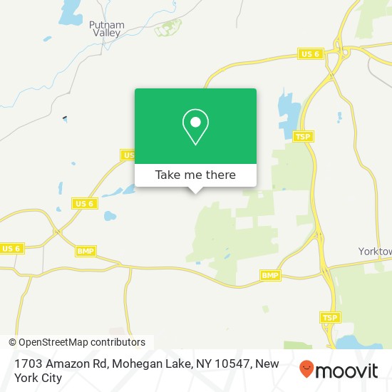 1703 Amazon Rd, Mohegan Lake, NY 10547 map