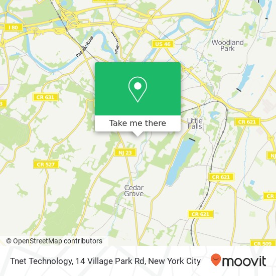 Mapa de Tnet Technology, 14 Village Park Rd