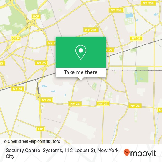 Mapa de Security Control Systems, 112 Locust St