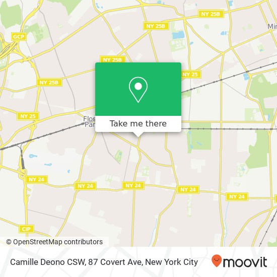 Mapa de Camille Deono CSW, 87 Covert Ave