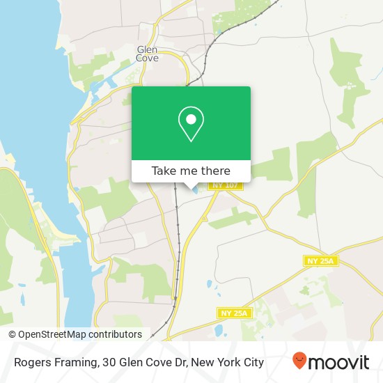 Mapa de Rogers Framing, 30 Glen Cove Dr