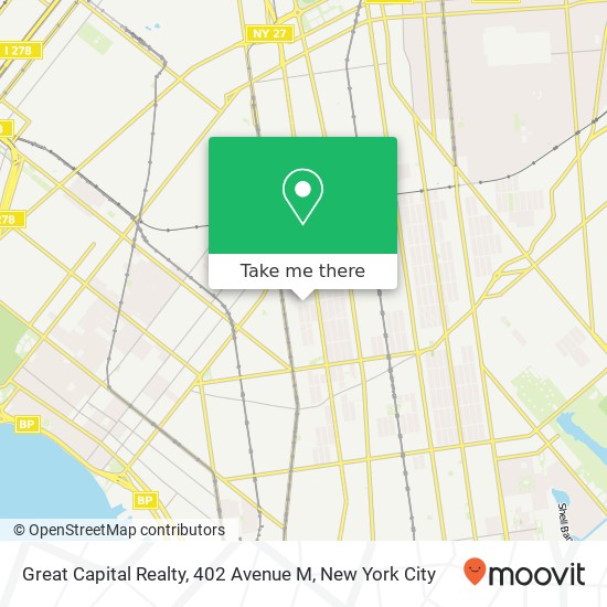 Mapa de Great Capital Realty, 402 Avenue M