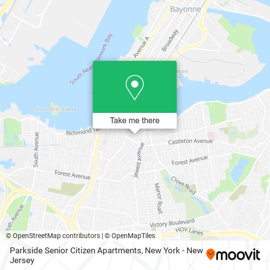 Mapa de Parkside Senior Citizen Apartments