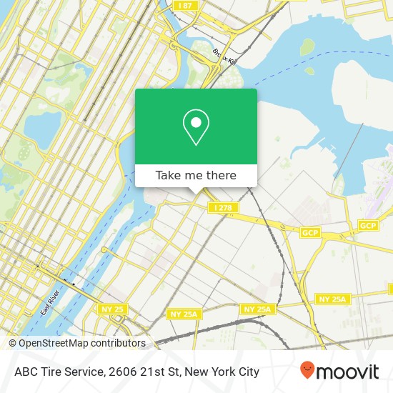 Mapa de ABC Tire Service, 2606 21st St