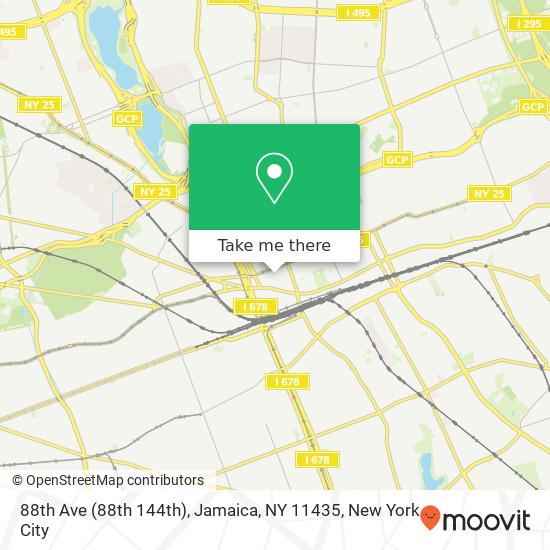 Mapa de 88th Ave (88th 144th), Jamaica, NY 11435