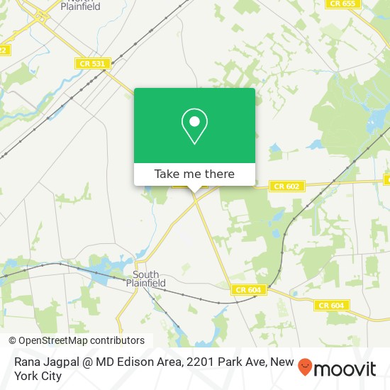 Mapa de Rana Jagpal @ MD Edison Area, 2201 Park Ave
