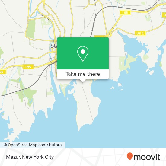 Mazur, 1076 Shippan Ave map