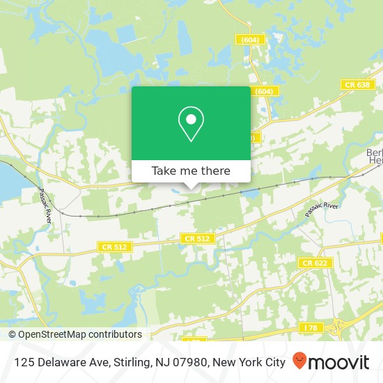 125 Delaware Ave, Stirling, NJ 07980 map