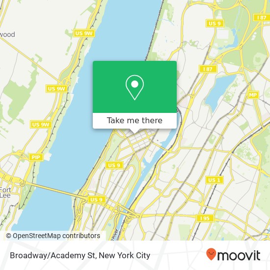 Mapa de Broadway/Academy St