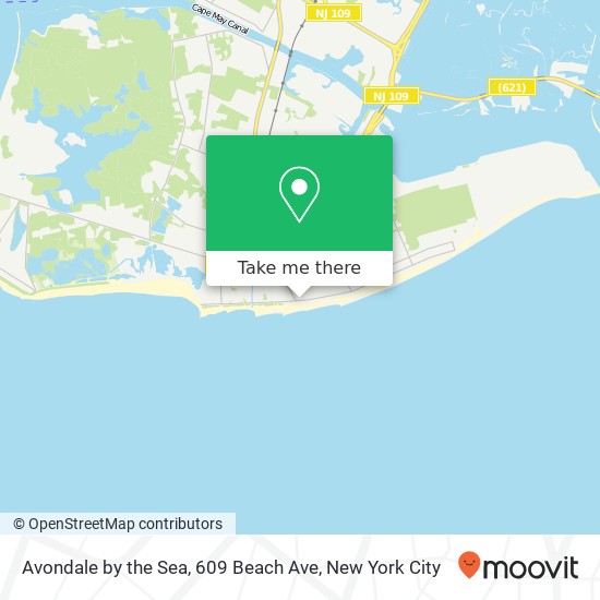 Avondale by the Sea, 609 Beach Ave map