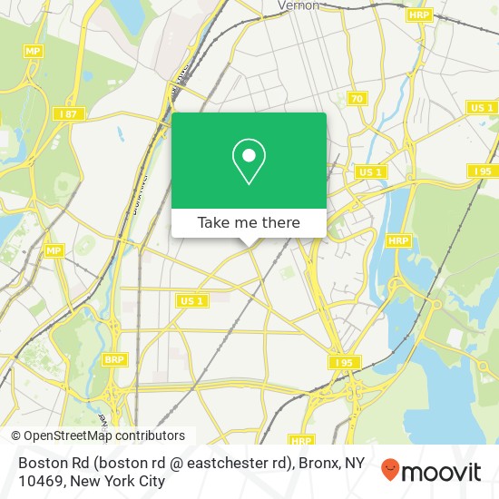 Boston Rd (boston rd @ eastchester rd), Bronx, NY 10469 map