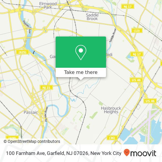 100 Farnham Ave, Garfield, NJ 07026 map