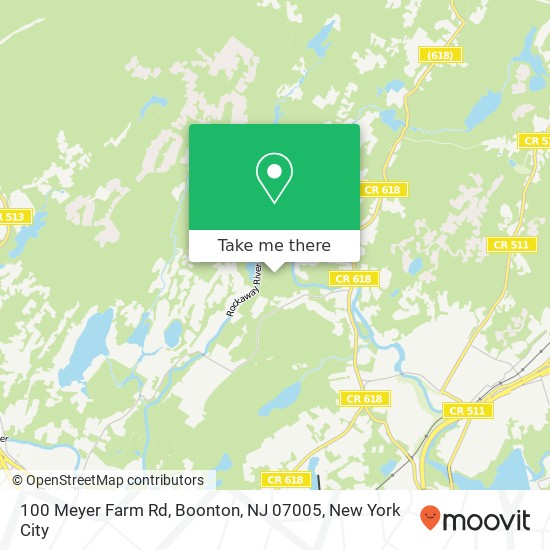 Mapa de 100 Meyer Farm Rd, Boonton, NJ 07005