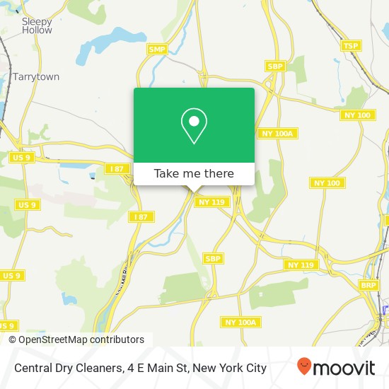 Mapa de Central Dry Cleaners, 4 E Main St