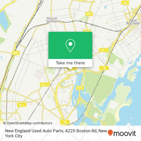 Mapa de New England Used Auto Parts, 4220 Boston Rd