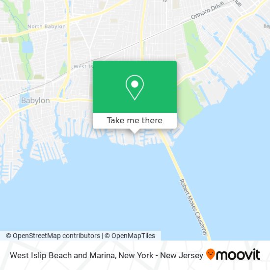 West Islip Beach and Marina map
