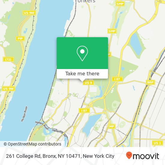 261 College Rd, Bronx, NY 10471 map