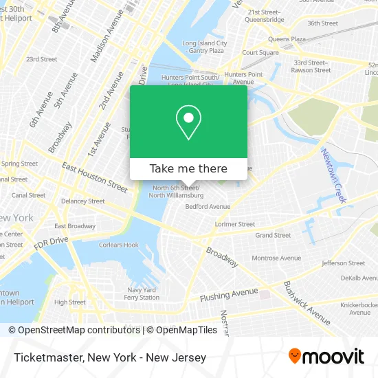 Ticketmaster map