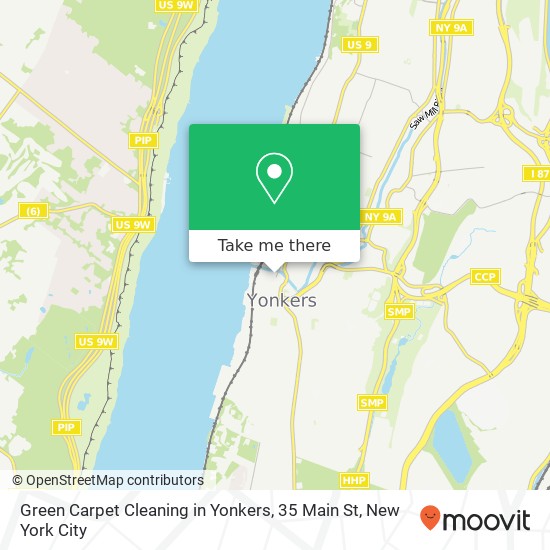 Green Carpet Cleaning in Yonkers, 35 Main St map