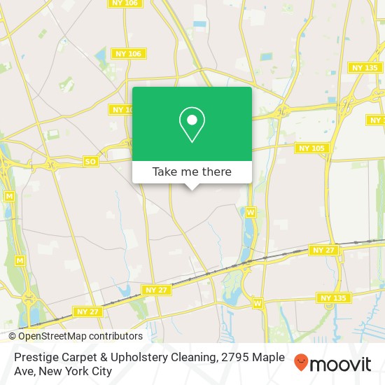 Mapa de Prestige Carpet & Upholstery Cleaning, 2795 Maple Ave