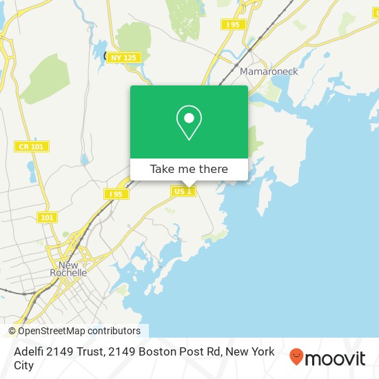 Adelfi 2149 Trust, 2149 Boston Post Rd map