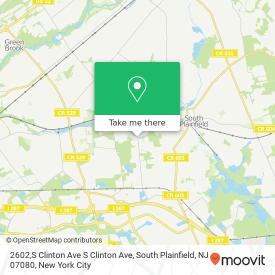 2602,S Clinton Ave S Clinton Ave, South Plainfield, NJ 07080 map
