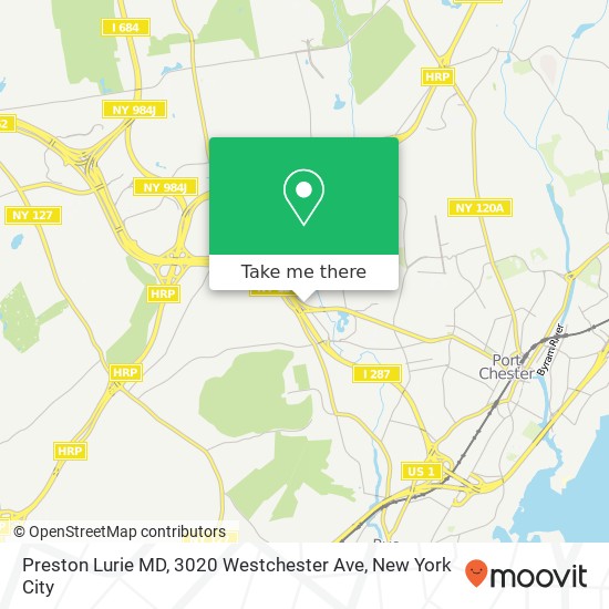 Mapa de Preston Lurie MD, 3020 Westchester Ave
