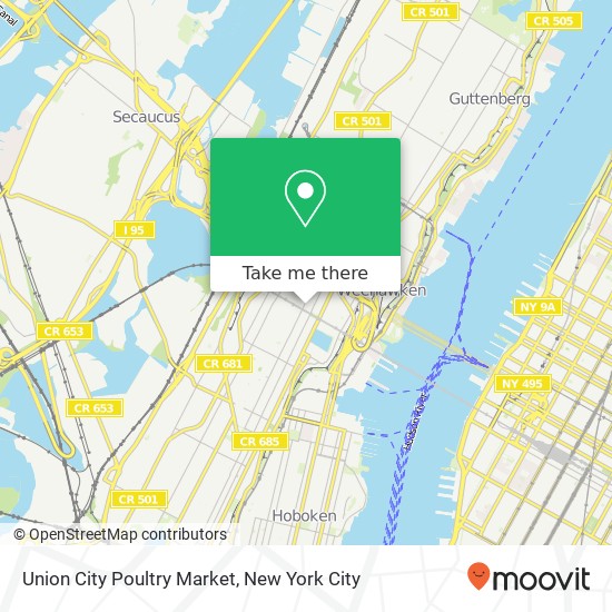 Union City Poultry Market map