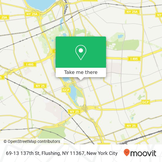 69-13 137th St, Flushing, NY 11367 map