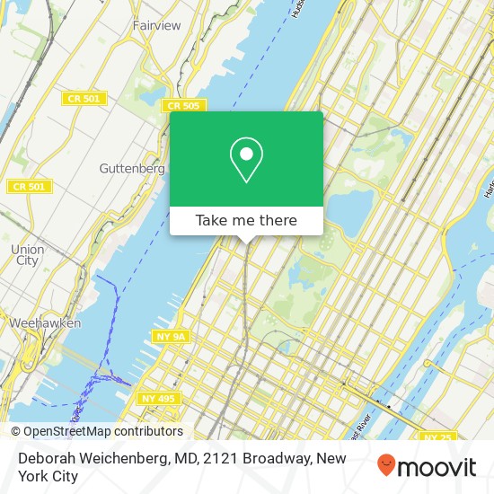 Deborah Weichenberg, MD, 2121 Broadway map