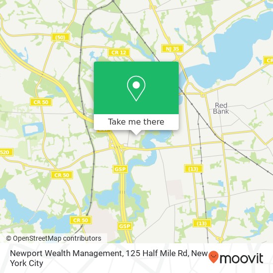 Newport Wealth Management, 125 Half Mile Rd map