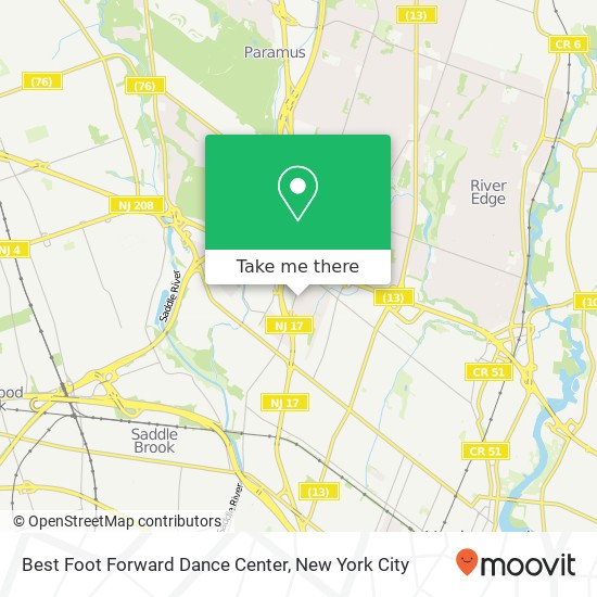 Mapa de Best Foot Forward Dance Center
