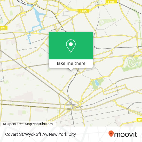 Covert St/Wyckoff Av map