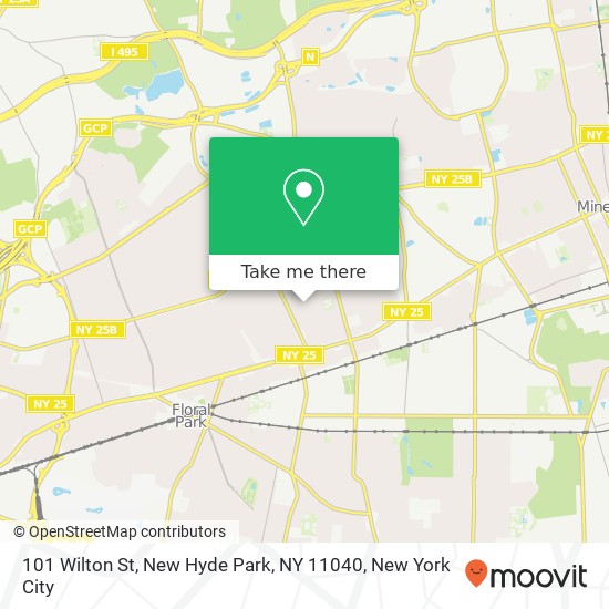 Mapa de 101 Wilton St, New Hyde Park, NY 11040