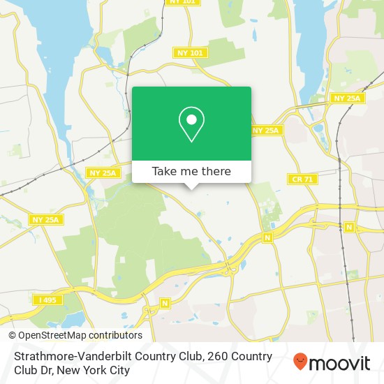 Mapa de Strathmore-Vanderbilt Country Club, 260 Country Club Dr