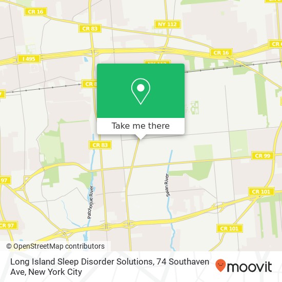 Long Island Sleep Disorder Solutions, 74 Southaven Ave map