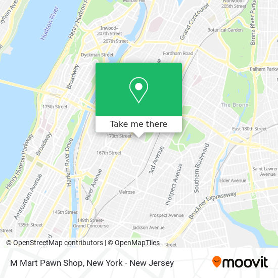 M Mart Pawn Shop map