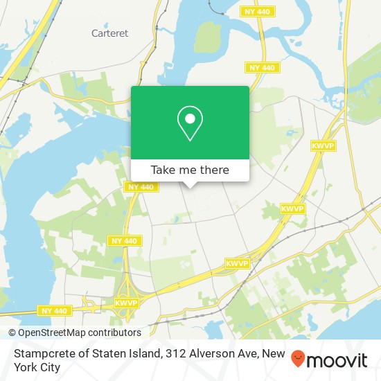 Stampcrete of Staten Island, 312 Alverson Ave map