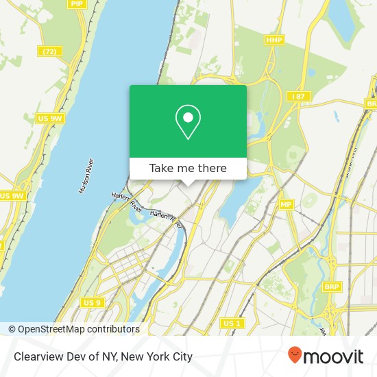 Clearview Dev of NY map