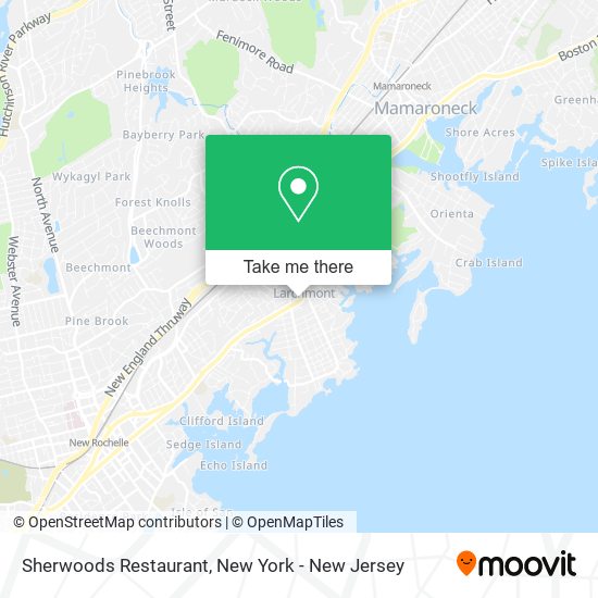 Sherwoods Restaurant map