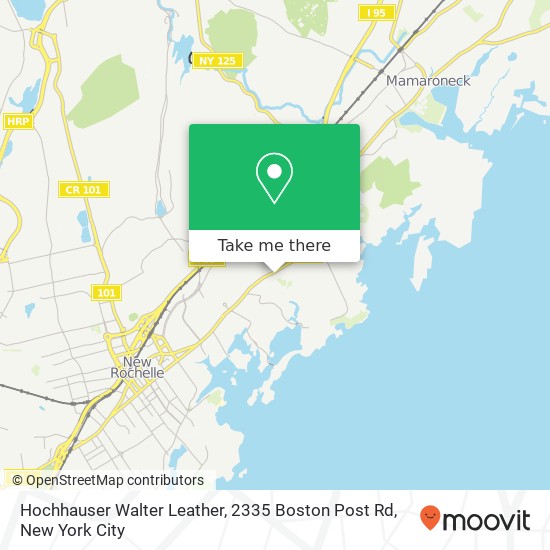 Hochhauser Walter Leather, 2335 Boston Post Rd map