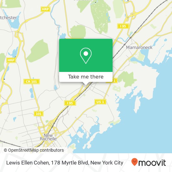 Mapa de Lewis Ellen Cohen, 178 Myrtle Blvd