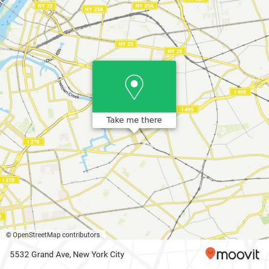 Mapa de 5532 Grand Ave, Maspeth (New York City), NY 11378