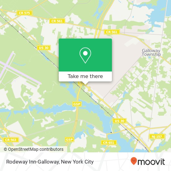 Rodeway Inn-Galloway map