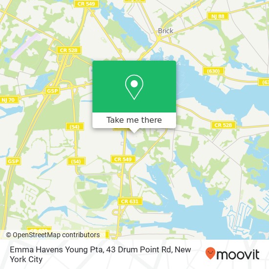Emma Havens Young Pta, 43 Drum Point Rd map
