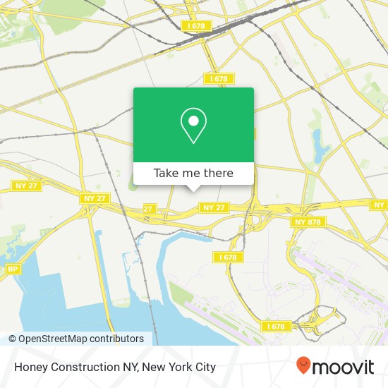 Honey Construction NY map
