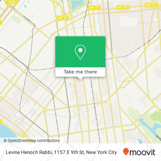 Levine Henoch Rabbi, 1157 E 9th St map